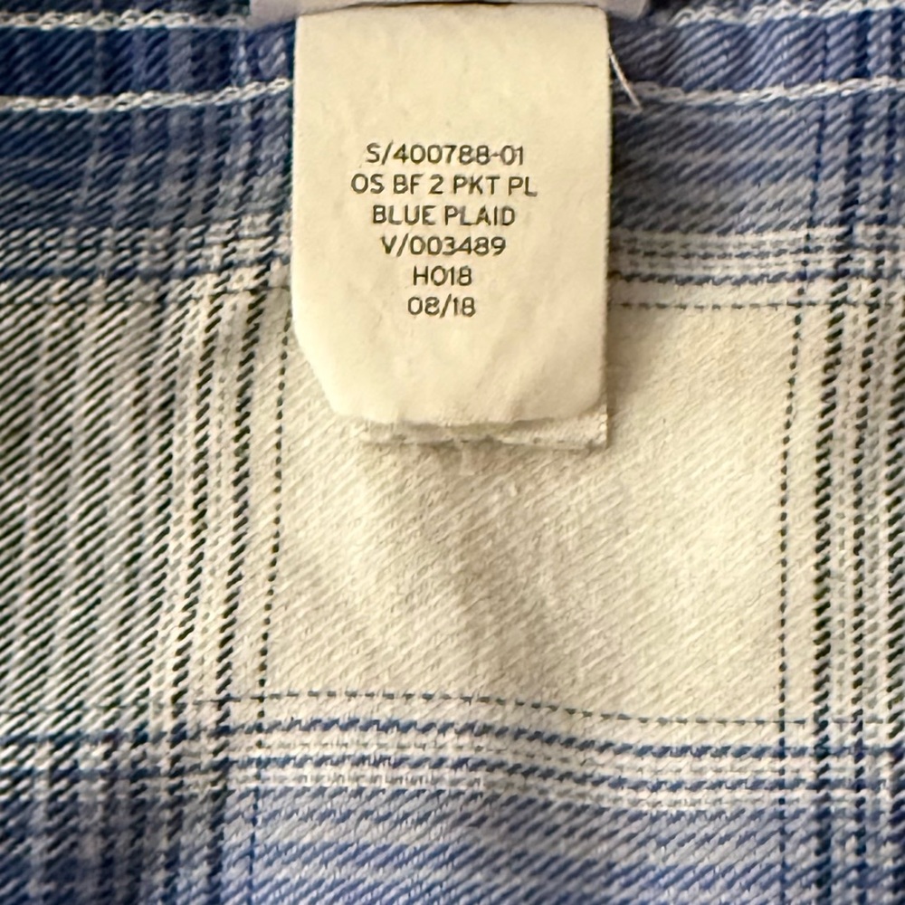 Gap Women’s Long Sleeve Button Down Soft 100% Cotton Flannel Shirt Size L - Picture 6 of 6